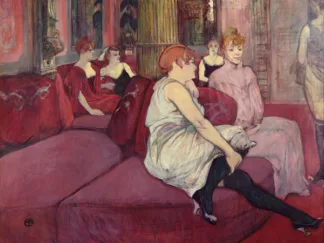 HENRI TOULOUSE-LAUTREC - In the Salon at the Rue des Moulins