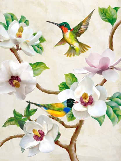 TERRY WANG - Magnolia and Birds
