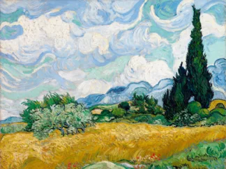 VINCENT VAN GOGH - Wheat Field with Cypresses