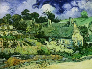 VINCENT VAN GOGH - House with Straw Ceiling, Cordeville