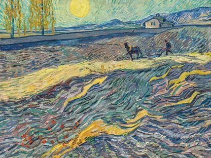 VINCENT VAN GOGH - Field with Ploughing