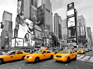 VADIM RATSENSKIY - Taxis in Times Square, NYC