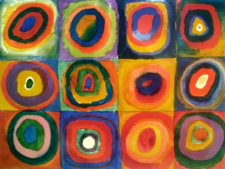 WASSILY KANDINSKY - Squares with Concentric Circles