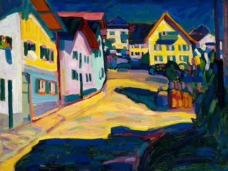 WASSILY KANDINSKY - Murnau Burggrabenstrasse