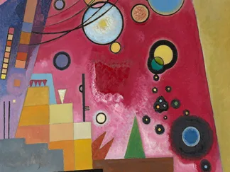WASSILY KANDINSKY - Schweres Rot (detail)