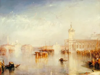 WILLIAM TURNER - The Dogana, San Giorgio, Citella, from the Steps of the Europa