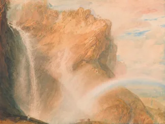 WILLIAM TURNER - Upper Fall of the Reichenbach, Rainbow