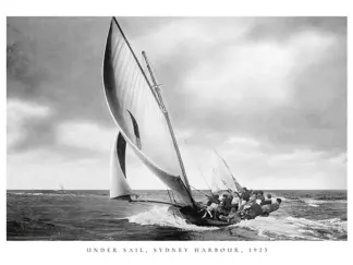 ANONYMOUS - Under Sail, Sidney Harbour, 1923