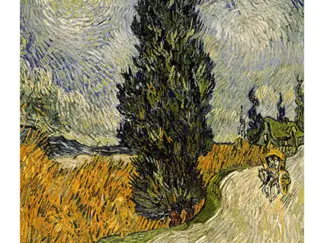 VINCENT VAN GOGH - Road with Cypresses