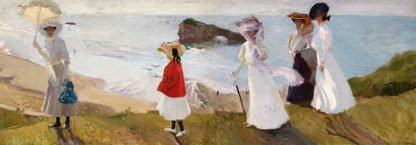 JOAQUIN SOROLLA Y BASTIDA - Lighthouse Walk at Biarritz