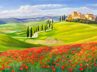 ADRIANO GALASSO - Verso il Borgo in Toscana