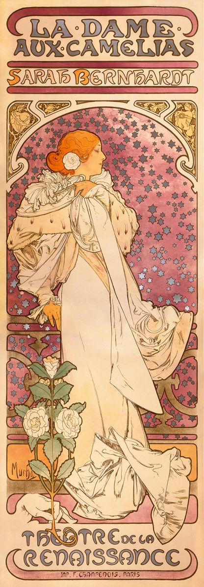 ALPHONSE MUCHA - La Dame aux Camélias