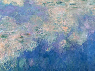 CLAUDE MONET - Waterlilies: The Clouds (detail)