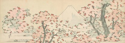 KATSUSHIKA HOKUSAI - Mount Fuji with Cherry Trees in Bloom