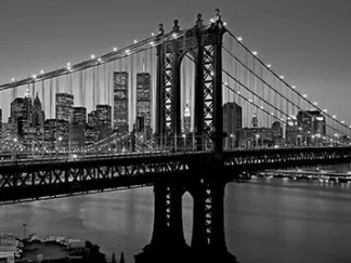 RICHARD BERENHOLTZ - Manhattan Bridge and Skyline
