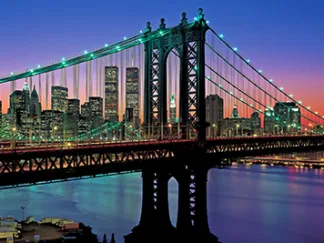 RICHARD BERENHOLTZ - Manhattan Bridge and Skyline