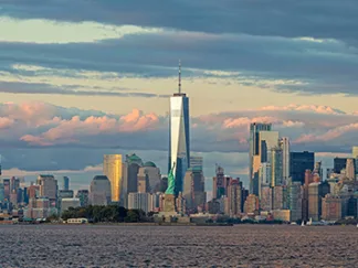 RICHARD BERENHOLTZ - Manhattan with Statue of Liberty and One WTC