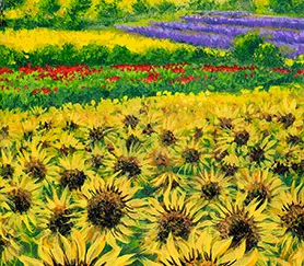 TEBO MARZARI - Girasoli e Lavanda