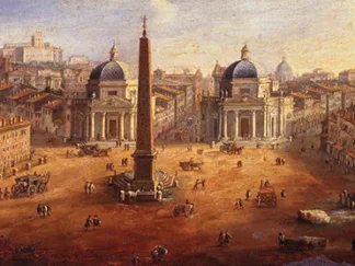 GASPAR VAN WITTEL - Piazza San Pietro, Rome (detail)